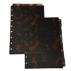 Hamx 10 Pack Tortoiseshell Discbound Dividers Half Letter Junior Index Tabs