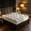 Hanare Mattress Topper, Premium Quilted 1000gsm Extra Thick Mattress Topper - Breathable & Fluffy Soft, Deep Pocket Bed Cover Fits 8-21 Inch Mattresses