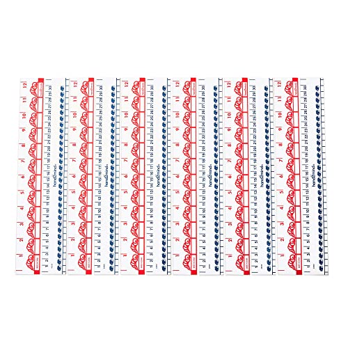 hand2mind 12 inch Inchworms and Centibugs Rulers, School Supplies, Math Manipulatives, Classroom Supplies for Teachers Elementary, Flexible Safety Ruler, Kindergarten Homeschool Supplies (Set of 12)