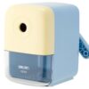 Hand‑Crank Pencil Sharpener for Students, Portable Manual Pencil Sharpener, Safe Hand‑held Sharpener for Classroom Home Office, Blue