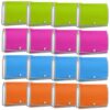 Handepo 16 Pack Expanding File Folder for Document Organizer Plastic File Wallet with Elastic Cord and Button Closure A4 Letter Size 3.5" Expansion for School Office Home 4 Color