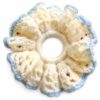 Handmade Crochet Floral Hair Scrunchie Hollow Lace Ruffled Hair Tie Soft Milk Cotton Elastic Hair Band for Girls Women Daily Hair Decor