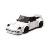 Handmade White Sports Car Building Block Set, Mini Racing Vehicle Model Kit, DIY Construction Toy for Kids and Collectors