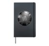 Handpan Player Steel Percussion Instrument Musician Hardcover Journal, Black