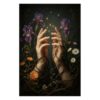 Hands Botanical Flowers Artistic 300-Piece Wooden Jigsaw Puzzle for Adults