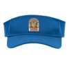 Handsome Dude Retro Skate Smile Face Peace Sign Sport Sun Visor, Youth, One Size, Royal Blue
