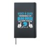 Handsome kid who just turned 9 years old - Birthday joke Hardcover Journal, Black