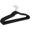Hangers Velvet 10 Super Slim Velvet Huggable Hangers in Black