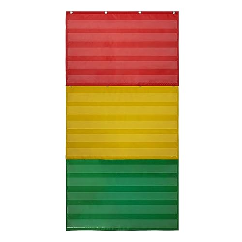 Hanging Pocket Chart for Classroom Wall Decor Heavy Duty Storage Pocket Chart Combinable Organizer Wall Hanging Organizer with Pockets Hooks Bag for Clothes Bedroom Kitchen Shelf