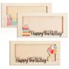 Haofy Cash Gift Card Holder Set, 7.5x3.5in Boxwood