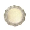 Haofy Metal Serving Tray, Embossed Rose Pattern 27cm