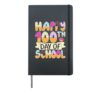 Happy 100th Day of School Kids Boys Girls 100 Days Smarter Hardcover Journal, Black