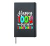 Happy 100th Day of School Kids Boys Girls 100 Days Smarter Hardcover Journal, Black