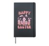 Happy Easter Bunnies - Cute Easter Egg Design for Boys Girls Hardcover Journal, Black