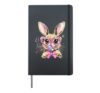 Happy Easter Bunny Bubblegum Glasses Easter Girl Kids Women Hardcover Journal, Black