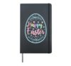Happy Easter Egg Hunt Sunday Spring Christian Holiday Hardcover Journal, Black