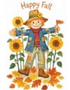 Happy Fall: A Fun Fall Coloring Book for Kids Filled with Pumpkins, Leaves, Woodland Animals and Autumn Adventures
