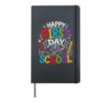 HAPPY FIRST DAY of SCHOOL Excited Kids Hardcover Journal, Black