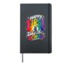 HAPPY FIRST DAY of SCHOOL Excited Kids Hardcover Journal, Black