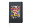 Happy Last Day Of School Coquette Bow Teacher Student Hardcover Journal, Black