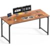 HAPPYMONT 63 Inch Small Computer Desk, Gaming Desks for Home Office Bedroom