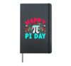 Happy Pi Day School Math Teacher Student Design Hardcover Journal, Black