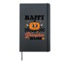 Happy Pumpkin Season Autumn Leaves Fall Season Hardcover Journal, Black