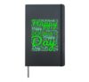 Happy St Patricks day wordart Hardcover Journal, Black