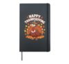 Happy Thanksgiving Funny Turkey Family Dinner Thanksgiving Hardcover Journal, Black