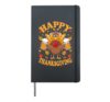 Happy Thanksgiving Funny Turkey Family Dinner Thanksgiving Hardcover Journal, Black