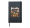 Happy Thanksgiving Holiday Dinner Turkey Day Blessed Hardcover Journal, Black