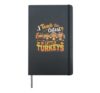 Happy Thanksgiving Holiday Dinner Turkey Day Blessed Hardcover Journal, Black
