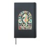 Happy To Sea You Seahorse Ocean Marine Life Back To School Hardcover Journal, Black