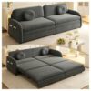 Haquiro 81.1" King Size Sleeper Sofa Bed, 3-in-1 Pull Out Chenille Couch