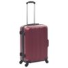 Hardcase Trolley Set 3 Pieces Wine Red ABS Luggage with 360 Degree Castors