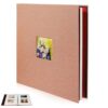 Hardcover Blank Photo Album with Front Window Cloth Cover
