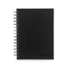 Hardcover Business Notebook 5x8, 80 Sheets Twin-Wire Bound, Black
