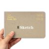 Hardcover Pocket Sketchbook, 3.5" x 5.4" Mini Small Travel Drawing Journal, 92lb/150gsm Heavyweight Paper, 120 Pages Blank Sketch Book for Adults Artists Mixed Media, Ideal Gift,Light Khaki