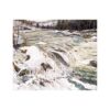 HardPress The Rapids by Walter Elmer Schofield - Impressionist Winter Landscape Oil Painting 14 x 11 inches