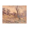 HardPress Watercolor Landscape with Figures by William Henry Holmes - 19th Century Impressionism 14 x 11 inches