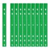 HARFINGTON 12pcs Plastic Rulers 12" (30cm) Clear Straight Ruler Measuring Tool Inches and Centimeters with Hole for Home Office Classrooms Drafting, Green