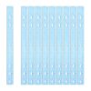 HARFINGTON 12pcs Plastic Rulers 12" (30cm) Clear Straight Ruler Measuring Tool Inches and Centimeters with Hole for Home Office Classrooms Drafting, Clear Blue