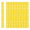 HARFINGTON 12pcs Plastic Rulers 12" (30cm) Clear Straight Ruler Measuring Tool Inches and Centimeters with Hole for Home Office Classrooms Drafting, Yellow