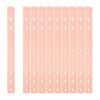 HARFINGTON 12pcs Plastic Rulers 12" (30cm) Clear Straight Ruler Measuring Tool Inches and Centimeters with Hole for Home Office Classrooms Drafting, Clear Orange