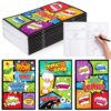Harloon 12 Pcs Blank Comic Books, 24 Pages Kids, Vibrant Colorful Cover