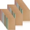 Harloon A5 Composition Notebook Journals 8 x 5.75 in College Ruled Kraft Notebooks with Rainbow Spines Small Lined Composition Book for Office Home (Vivid Color,36 Pcs)