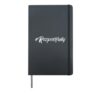 Hashtag Respect Motivational Positive Message Respectful Hardcover Journal, Black