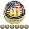 HASRLWINS 15Pcs US Veteran Day Military Challenge Coins Set Bulk