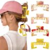 Hat-Friendly Claw Clips for Baseball Caps, Trucker Hat Hair Clips for Women