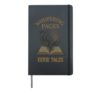 Haunted Library Gothic Books Ghostly Archives Spooky Reader Hardcover Journal, Black